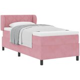  Krevet s opruga kutije Ružičasta 90 x 190 cm Baršun | shoptok.hr