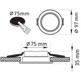  LED ugradna svetiljka ZOE LED/4,8W/230V srebrna | Eponuda.com