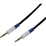 Logilink Audio cable, 3.5 mm 3-pin M to 3.5 mm 3-pin F, black blue, 1.5 m, BASC15 Cene