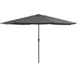 vidaXL Zunanji senčnik s kovinskim drogom 400 cm antraciten, (20610635) | Shoptok.si