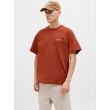 Jack & Jones Majica 'JORPAROS EASTER' hrđavo smeđa / bijela | shoptok.hr