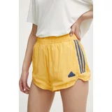 Adidas Kratke hlače TIRO ženske, rumena barva, IS0722
