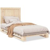  Okvir kreveta s uzglavljem 100 x 200 cm od masivne borovine | shoptok.hr