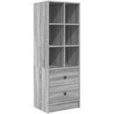  Highboard s ladicama Siva Sonoma 45,5 x 34 x 127 cm | shoptok.hr
