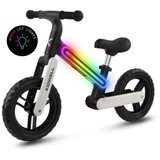 Kidwell Suno dječji bicikl bez pedala s led rasvjetom, crno bijeli | shoptok.hr