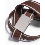 Ombre Men's two-tone parchment belt Cene
