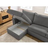 Bobochic Paris Siva sklopiva kutna garnitura od samta (promjenjiva) Augustin – | shoptok.hr