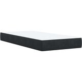 vidaXL Box spring postelja z vzmetnico črna 100x200 cm žamet | Shoptok.si