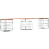  Klupa s gabionskim dizajnom 203x31x42 cm drvo duglazije | shoptok.hr
