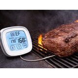  Osvetljen LCD touch kuhinjski termometer -20 do +300°C sonda srebrn | Shoptok.si