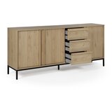 Marckeric Komoda v hrastovem dekorju v naravni barvi 180x80x40 cm Luc – | Shoptok.si