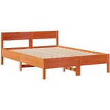  Krevet s regalom za knjige bez madraca 140 x 190 cm od borovine | shoptok.hr