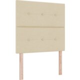 Box Spring Krevet s Madracem u Krem Boji - 100x200 cm Tkanina | shoptok.hr