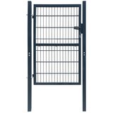 vidaXL 2D vrata za ogradu (jednostruka) antracit siva 106 x 210 cm Cijene