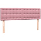  Krevet s oprugama i madracem ružičasti 140x210 cm baršunasti | shoptok.hr