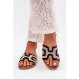 Boto Women Flat Heeled Slippers Black Vereya | shoptok.hr