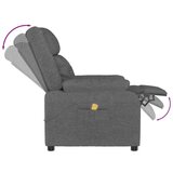  Masažna fotelja od tkanine tamnosiva - Tamno siva 1 | shoptok.hr