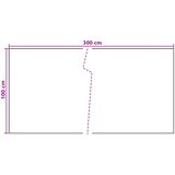  Balcony ekran Tamnosiva 300 x 100 cm poliratan | shoptok.hr