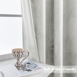 YSTYLE Set 2 žametnih termo zaves z obročki - 175 × 140 cm | Shoptok.si