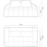 Cosmopolitan Design Bež baršunasti sofa 175 cm Linz – | shoptok.hr