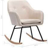  Stolica za ljuljanje od tkanine krem | shoptok.hr