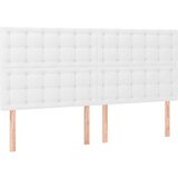  Box spring postelja z vzmetnico bela 180x200 cm umetno usnje, (20999438) | Shoptok.si