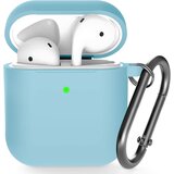 Venisymlis Silikonska torbica AirPods z obeskom za ključe, 360°C zaščitna prevleka, odporna na udarce, (22102349) | Shoptok.si
