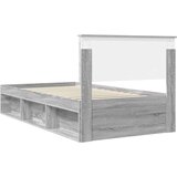  Okvir za krevet s uzglavljem Siva Sonoma 100 x 200 cm | shoptok.hr