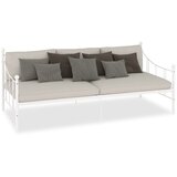 Maison Chic Posteljni okvir - Enojna postelja - Postelja za odrasle za dnevno posteljo bel kovinski 90x200 cm, (21695095) Cene