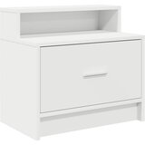 Maison Chic Nočna omarica - Nočna miza z predalom bela 51x31x47 cm, (21689500) Cene