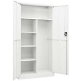 vidaXL ormarić s ključem bijeli 90 x 40 x 180 cm čelični | shoptok.hr