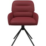  Okretne blagovaonske stolice 2 pcs Umjetna koža Vinska crvena | shoptok.hr