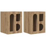  Noćni ormarić 2 pcs Umjetnički hrast 40 x 35 x 50 cm | shoptok.hr