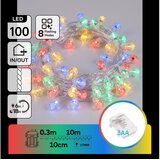 Aigostar LED spoljašnja novogodišnja girlanda 100xLED/8 funkcija 3xAA 10,3m IP44 višebojna Cene