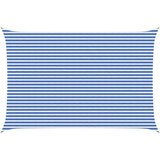  Senčna platna Modra in bela 4 x 6 m HDPE, (5000241174) | Shoptok.si