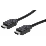 Manhattan HDMI priključni kabel [1x HDMI-utikač<=> 1x HDMI-utikač] 1,80m, crn | Eponuda.ba