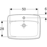Geberit Selnova Square 60 ugradni lavabo 500.307.01.1 | ePonuda.com