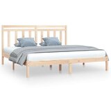  Posteljni okvir iz trdnega lesa 200x200 cm, (20646365) | Shoptok.si