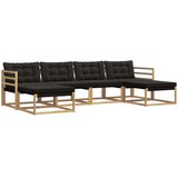  Set vanjskih sofa 6 kom. Bijela i crna | Eponuda.com