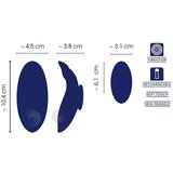 Sweet Smile Smile - ekstra tanki vibrator gaćice s daljinskim upravljačem (plavi) | shoptok.hr