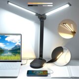  USB LED Desk Lampa sa bezicnim punjenjem JW-5508 crna | Eponuda.com