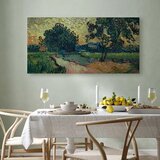  Slika - Vincent Van Gogh – Landscape with the Chateau of Auvers at Sunset 120x60 Akustična | shoptok.hr