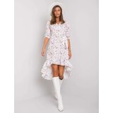 Italy Moda Dress-DHJ-SK-13865.55P-White-Pink | Shoptok.si