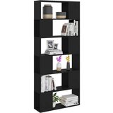 vidaXL ormarić za knjige / sobna pregrada crni 80x24x186 cm od iverice | shoptok.hr