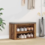 vidaXL Polica za cipele Staro drvo 75 x 35 x 45 cm Konstruirano drvo | shoptok.hr