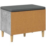  Klupa za hodnik s jastukom Betonski sivi 60 x 38 x 46 cm | shoptok.hr