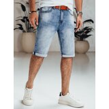 DStreet Spodenki męskie jeansowe niebieskie z paskiem | shoptok.hr