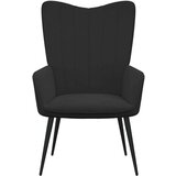  Stolica za opuštanje crna baršunasta | shoptok.hr