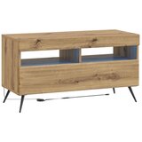  5-dijelni LED TV ormarić Hrast artisan Konstruirano drvo - Hrast artisan 81 cm | shoptok.hr