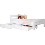 MID.YOU POSTELJA S PREDALOM 120 cm x 200 cm , bela | Shoptok.si